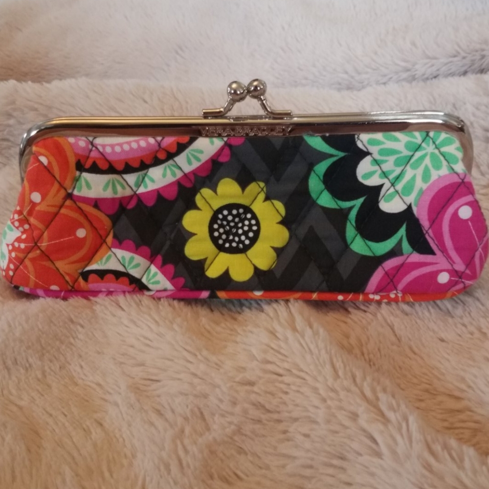 Vera Bradley Kisslock Case Ziggy Zinnia